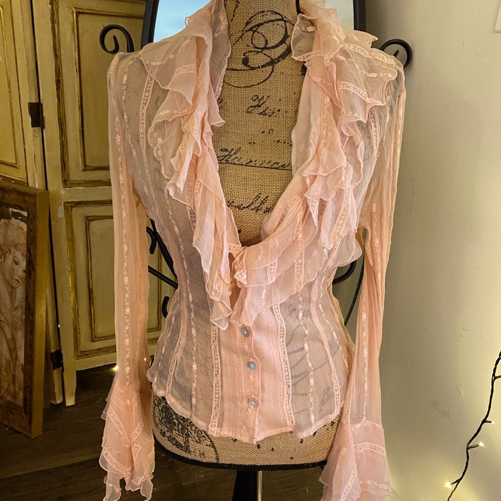 Serena Kay Paris lacy blouse